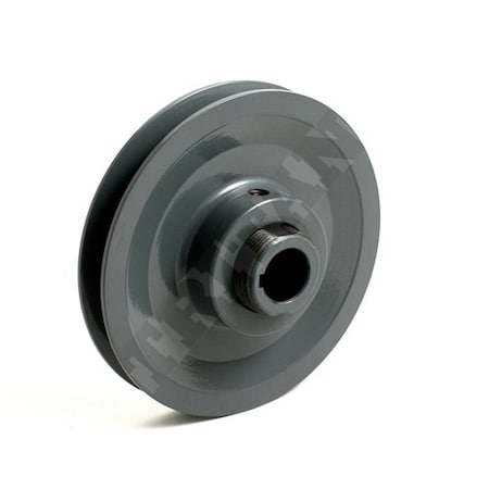 Sngl Grv Cast Iron Variable Pitch Sheave, 5/8-in. Bore, Fnshd Bore W/Keyway & Set Screw, 4.15-in. OD